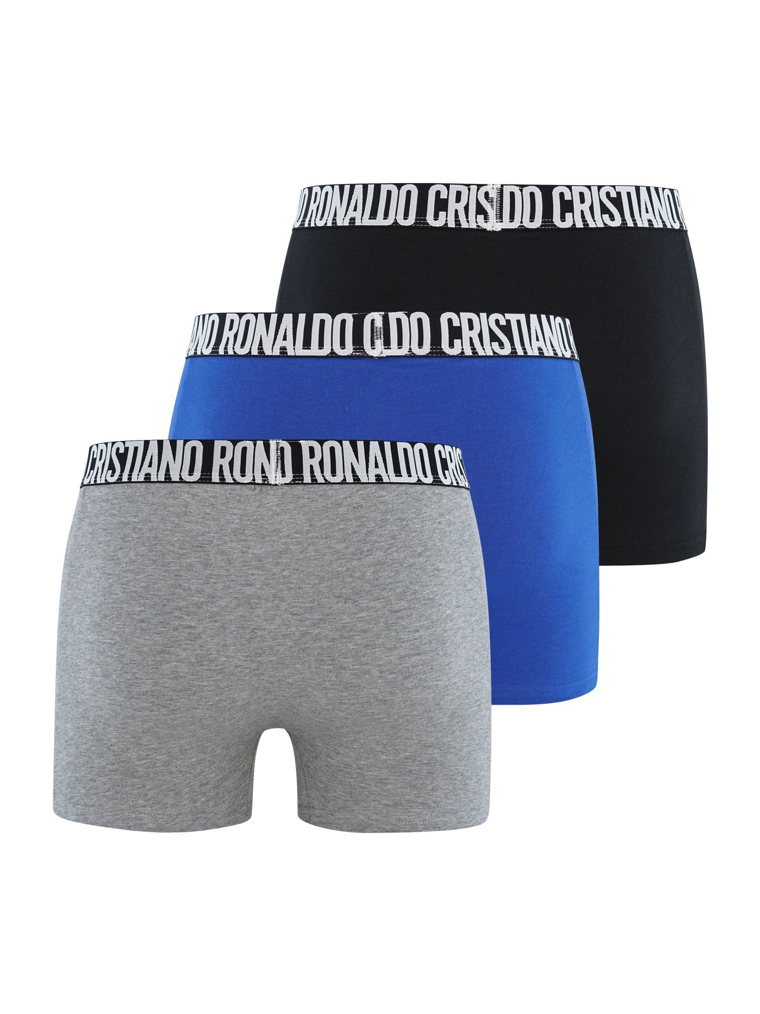 CR7 Retro Pants Basic 3-Pack Schwarz/Blau/Grau (664)