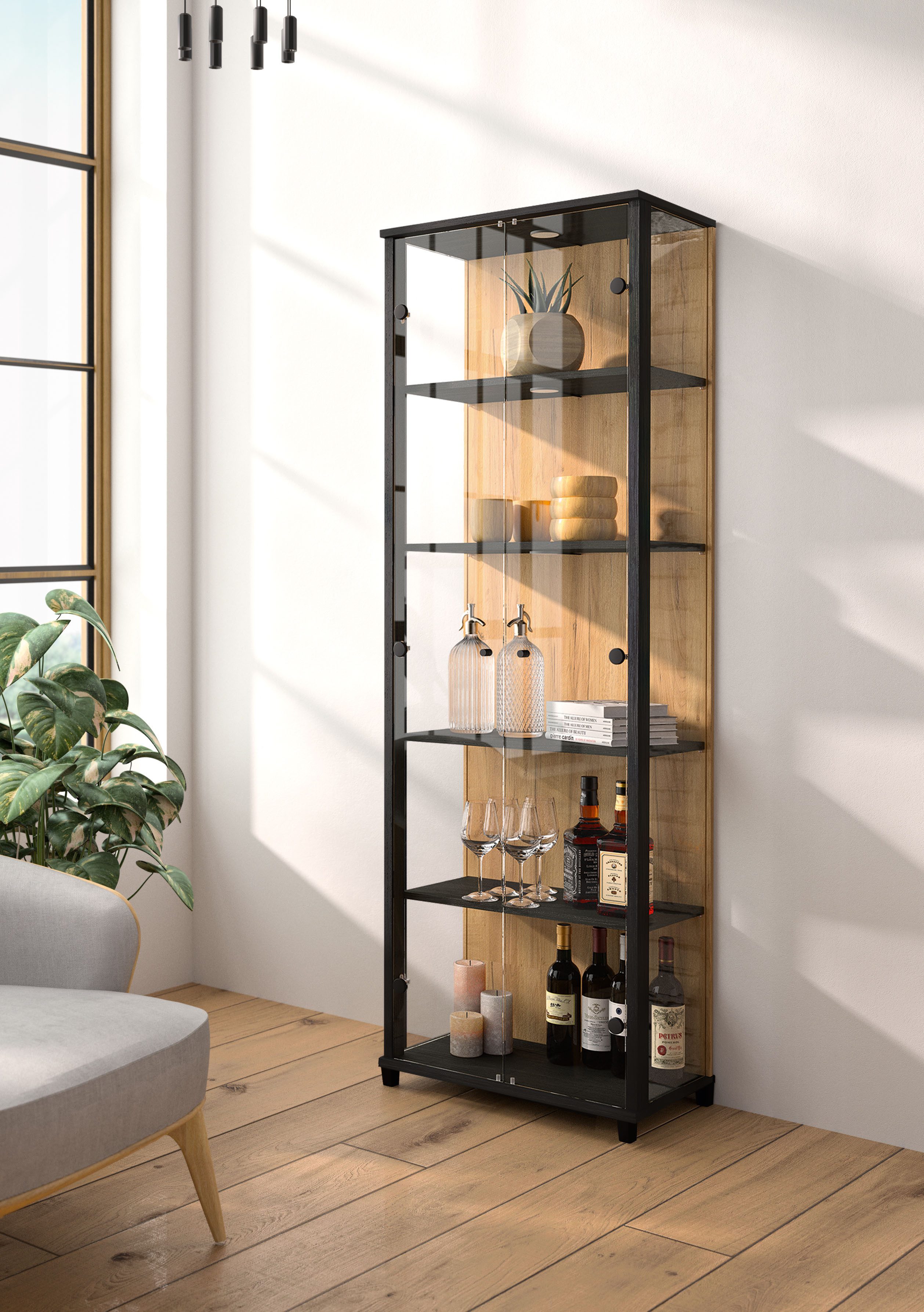 fif möbel Vitrine OPTIMA Standvitrine, Vitrinenschrank, günstig online kaufen