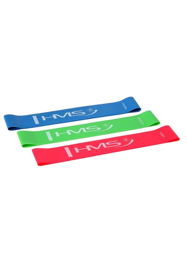 Premium Widerstandsband GU04 Slim Set (blau, grün, rot) - 3 Stück Fitnessband