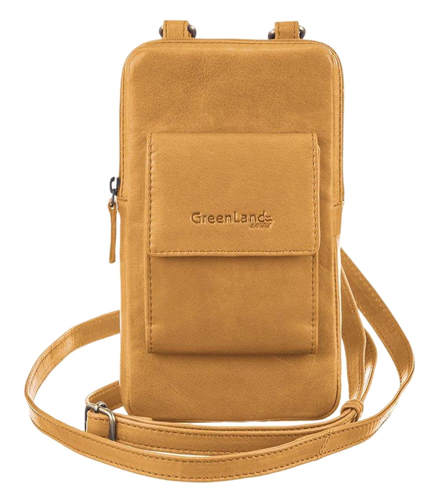 GreenLand Nature Handytasche Phone Case, aus echtem Leder