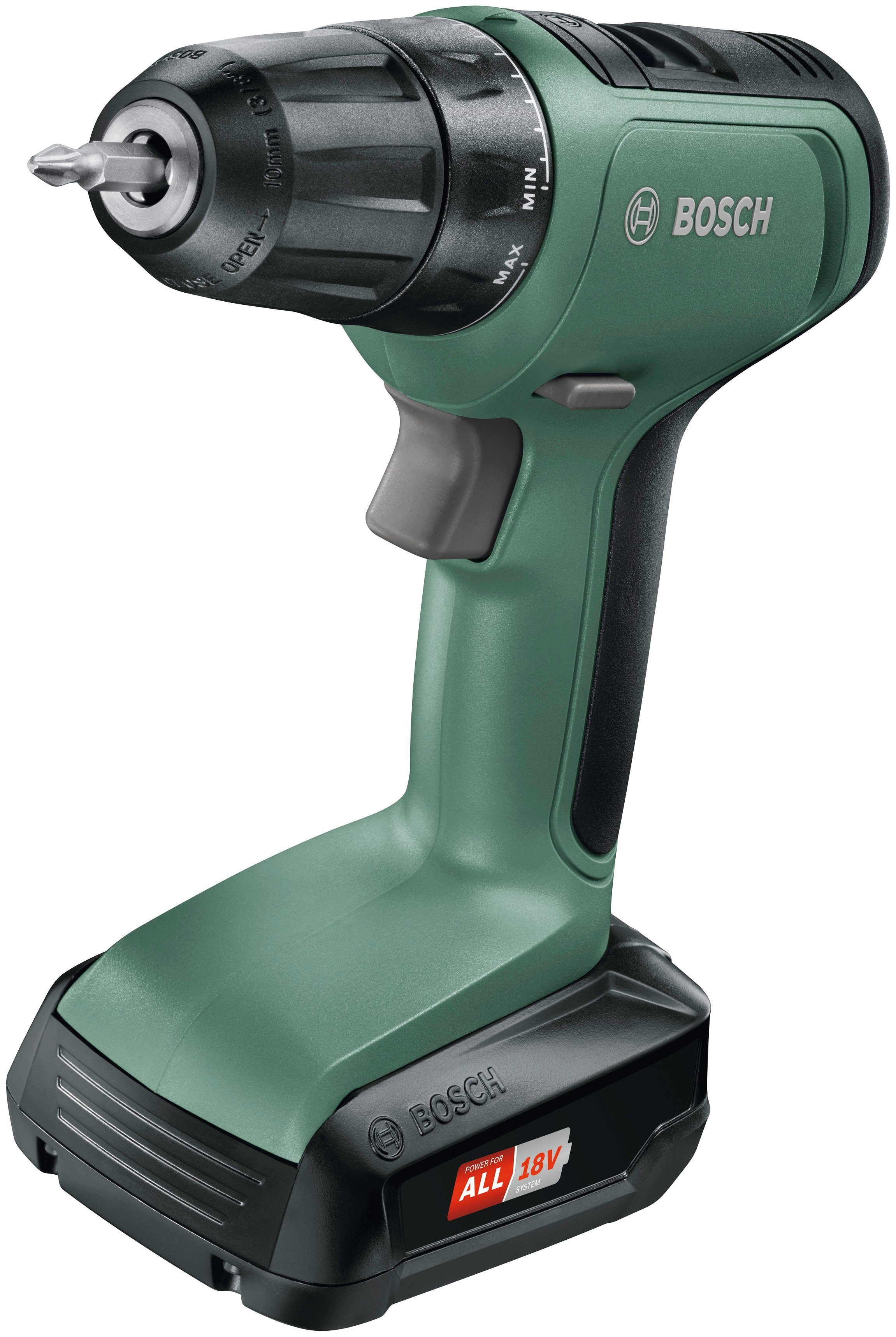 Bosch Home & Garden Akku-Bohrschrauber UniversalDrill 18, (Set), inkl. 2 Akkus und Koffer