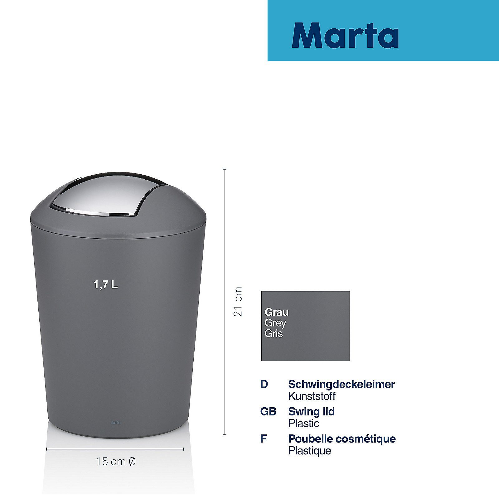 kela Mülleimer Marta 22272