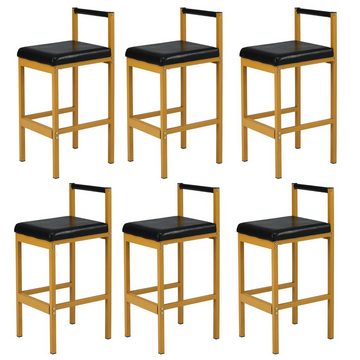 REDOM Essgruppe Esstisch mit 6 Esszimmerstuhl, (7-tlg), Küchetisch Barstuhl Sitzgruppe,mit Stauraum, 1 Tisch mit 6er Stühlen