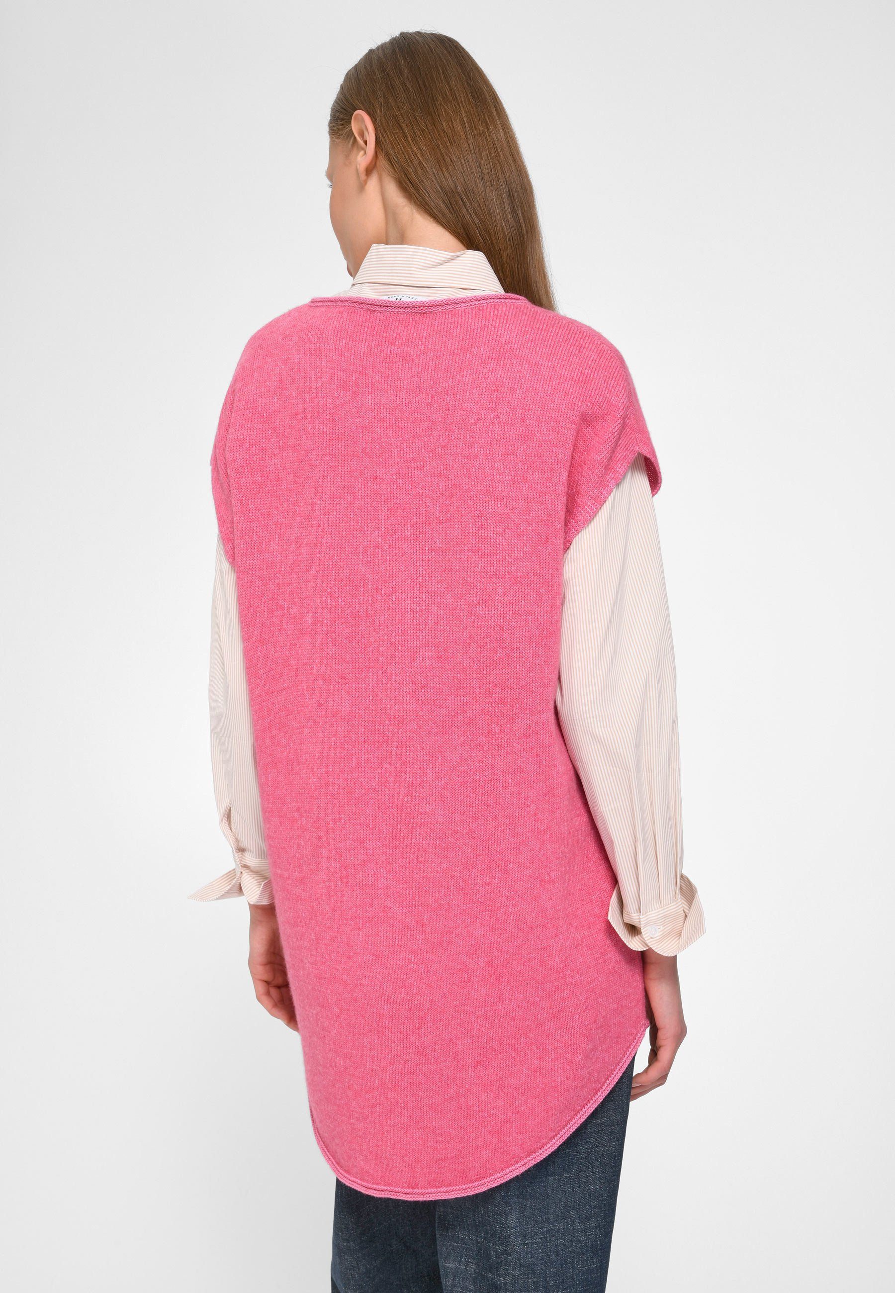 Design New Strickpullover Hahn Peter Wool modernem mit pinkmeliert