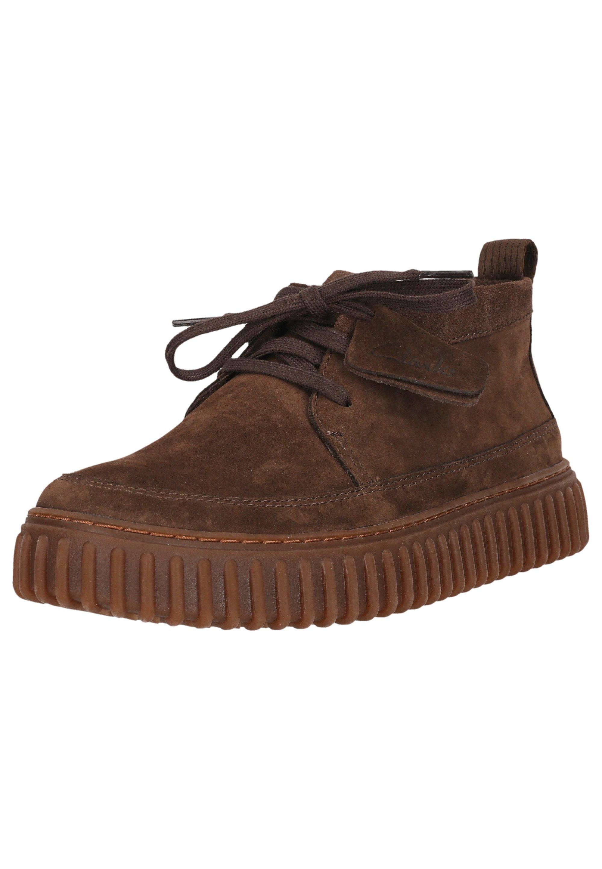 Clarks Torhill Lace High Stiefelette mit gerippter Laufsohle günstig online kaufen