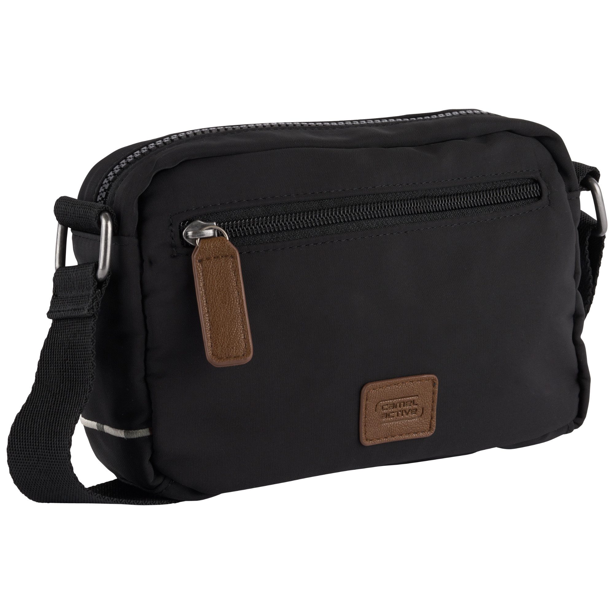camel active Handtasche Aurum, aus recyceltem, robusten Nylon leichtgewichtig mit feinen Details