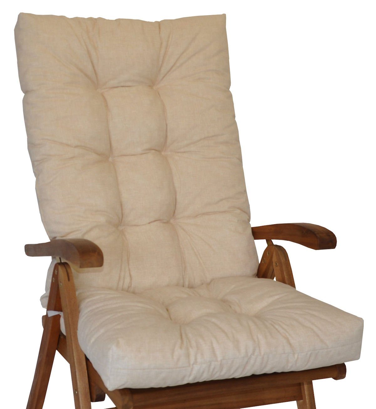Rattani Hochlehnerauflage Polster für Gartenstuhl, Hochlehner Auflage Sylva günstig online kaufen