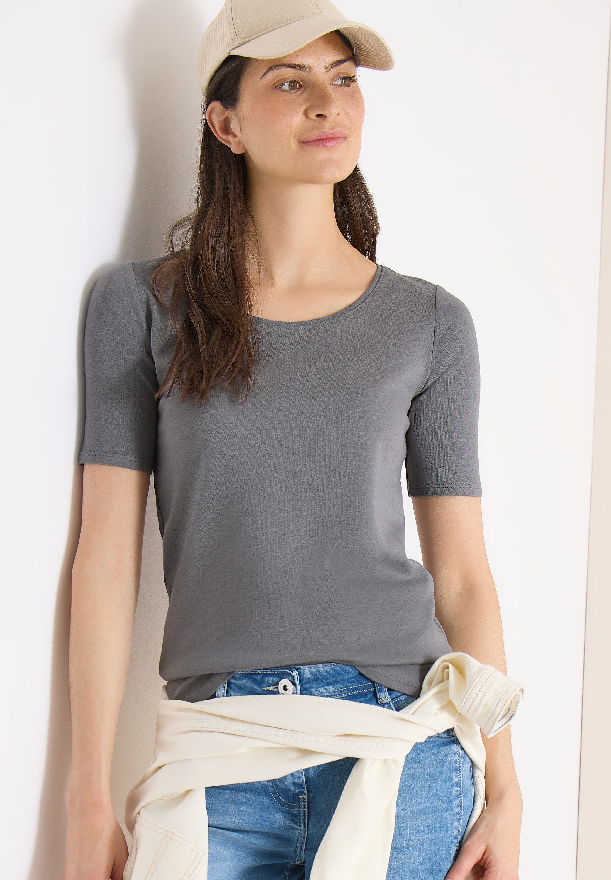 CECIL T-Shirt in Unifarbe