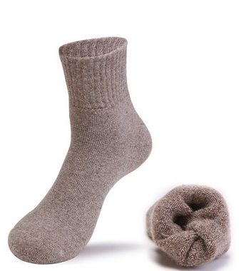 Alster Herz Thermosocken 3 Paar Warme Winter Thermosocken, Socken mit Frottee 36-43, A0513 (3-Paar) für Damen Herren, hält sehr warm