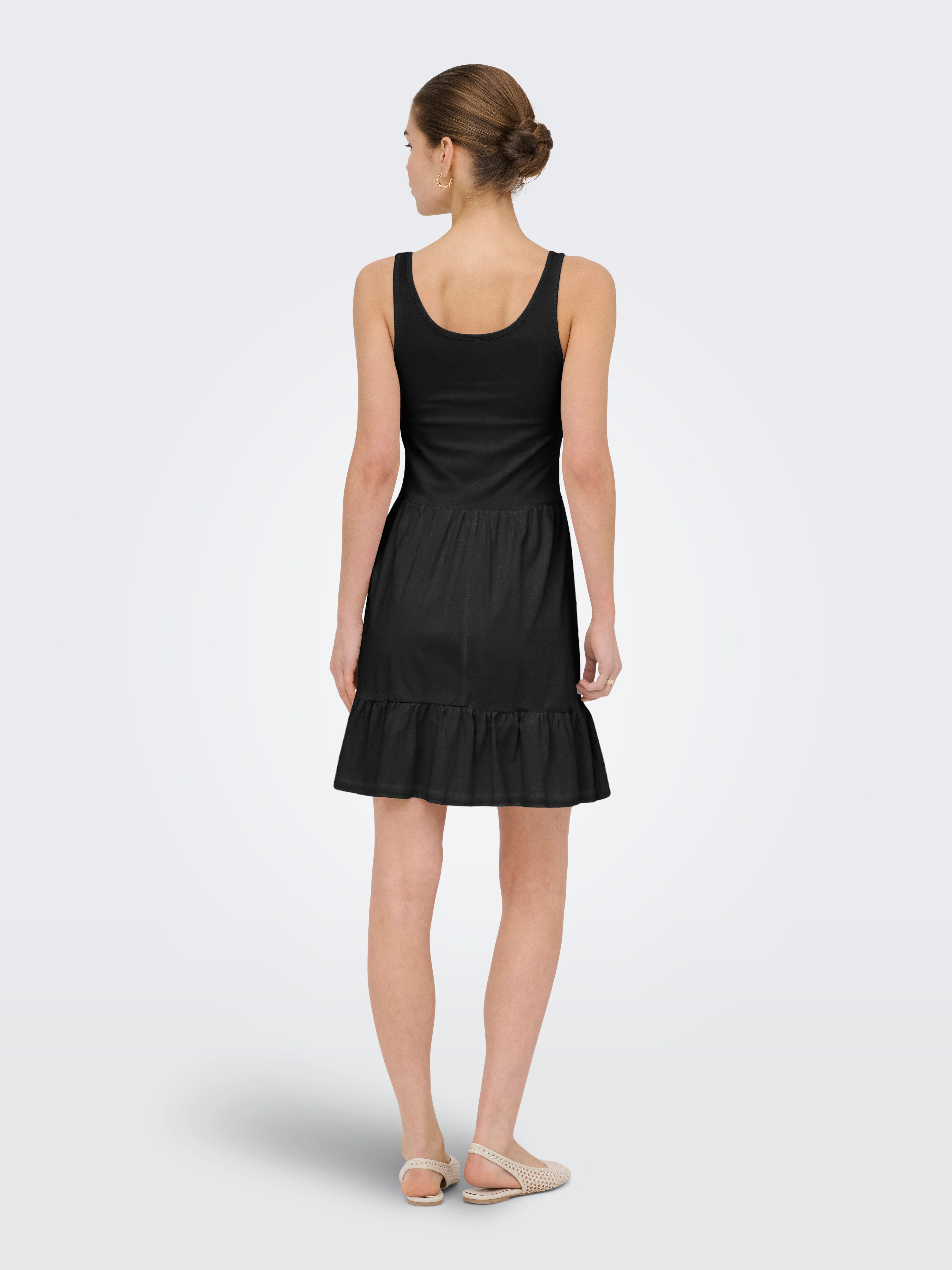 ONLY Minikleid ONLBLOOM S/L SHORT DRESS JRS Baumwolle, regular fit