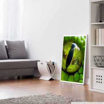 Sinus Art Poster Tierfotografie 60x90cm Poster Detailaufnahme eines Auges der grünen Pythonschlange