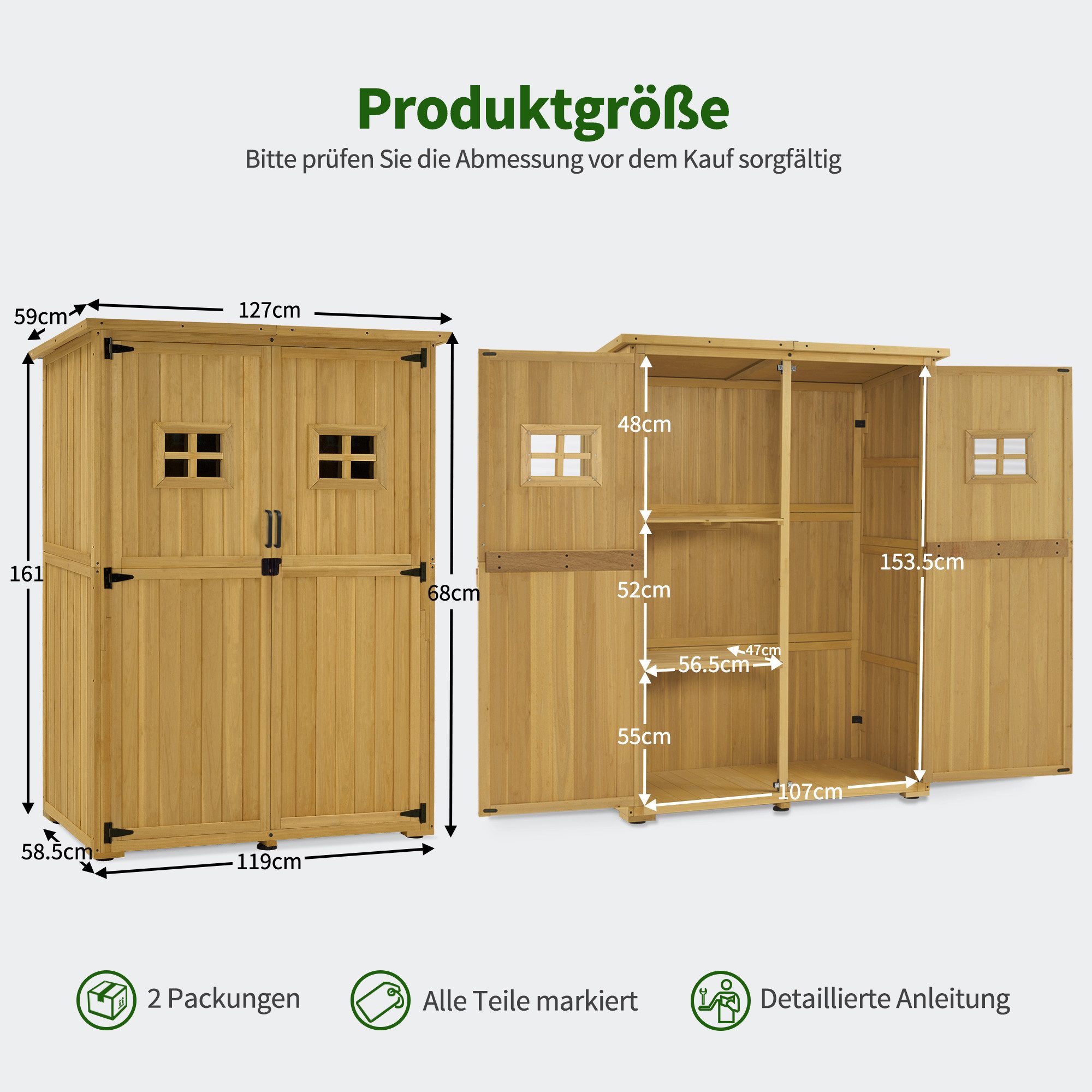 MCombo Gerätehaus M MCombo Gartenhaus H...