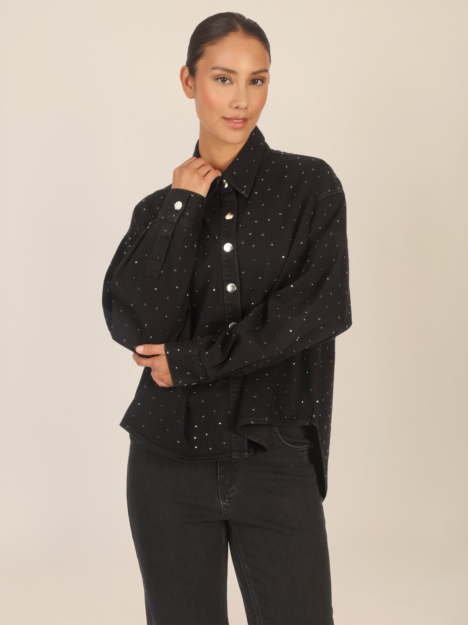 Apart Jeanshemd mit Überschnittene Schultern