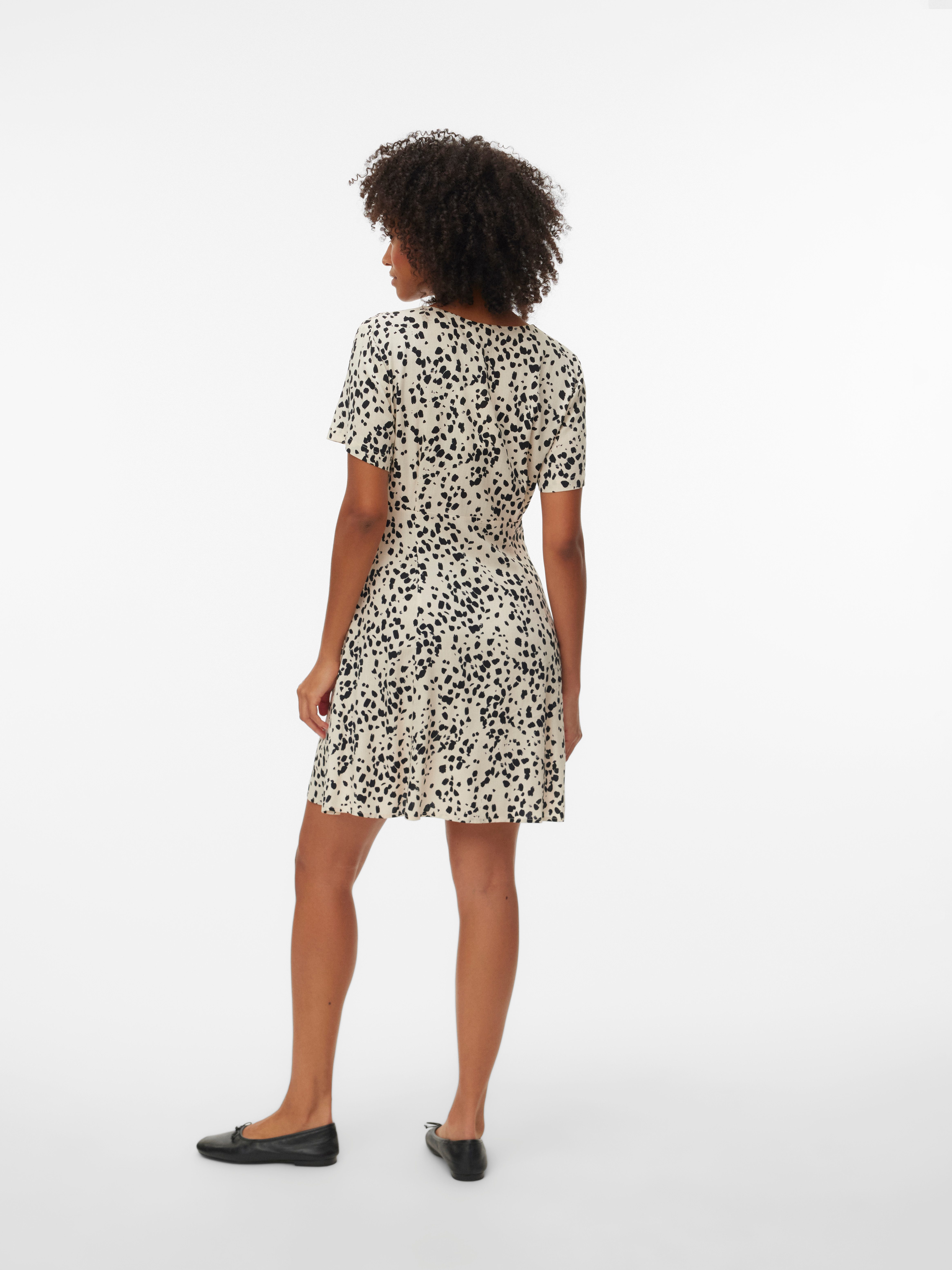 Vero Moda Minikleid VMKORA S/S SHORT DRESS WVN BTQ Viskose