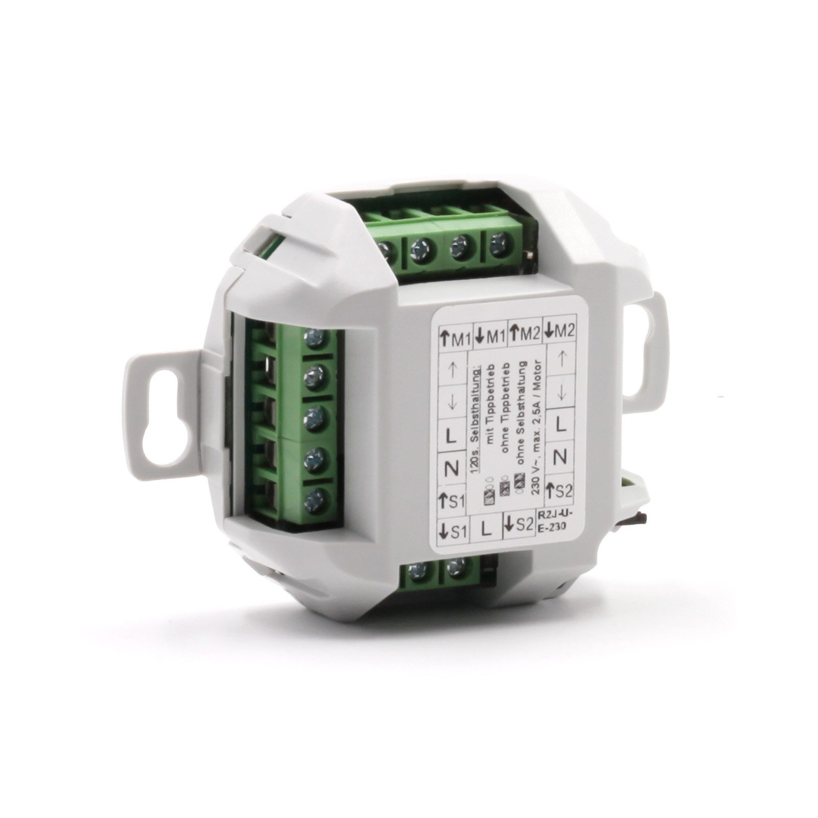 inprojal elektrosysteme Rollladen-Trennrelais Einzelrelais R2 J-U-E-230 Selbsthaltung, (1-St), für Einzel-, Gruppen- und Zentralbedienungen