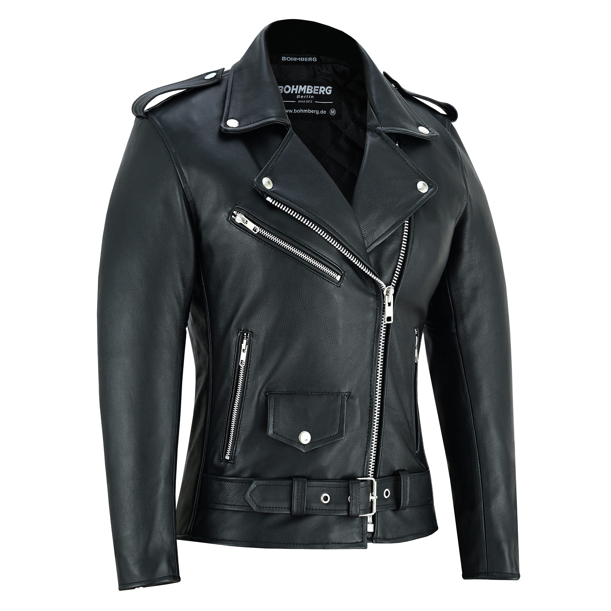 BOHMBERG Lederjacke Damen Retro Biker Highway günstig online kaufen
