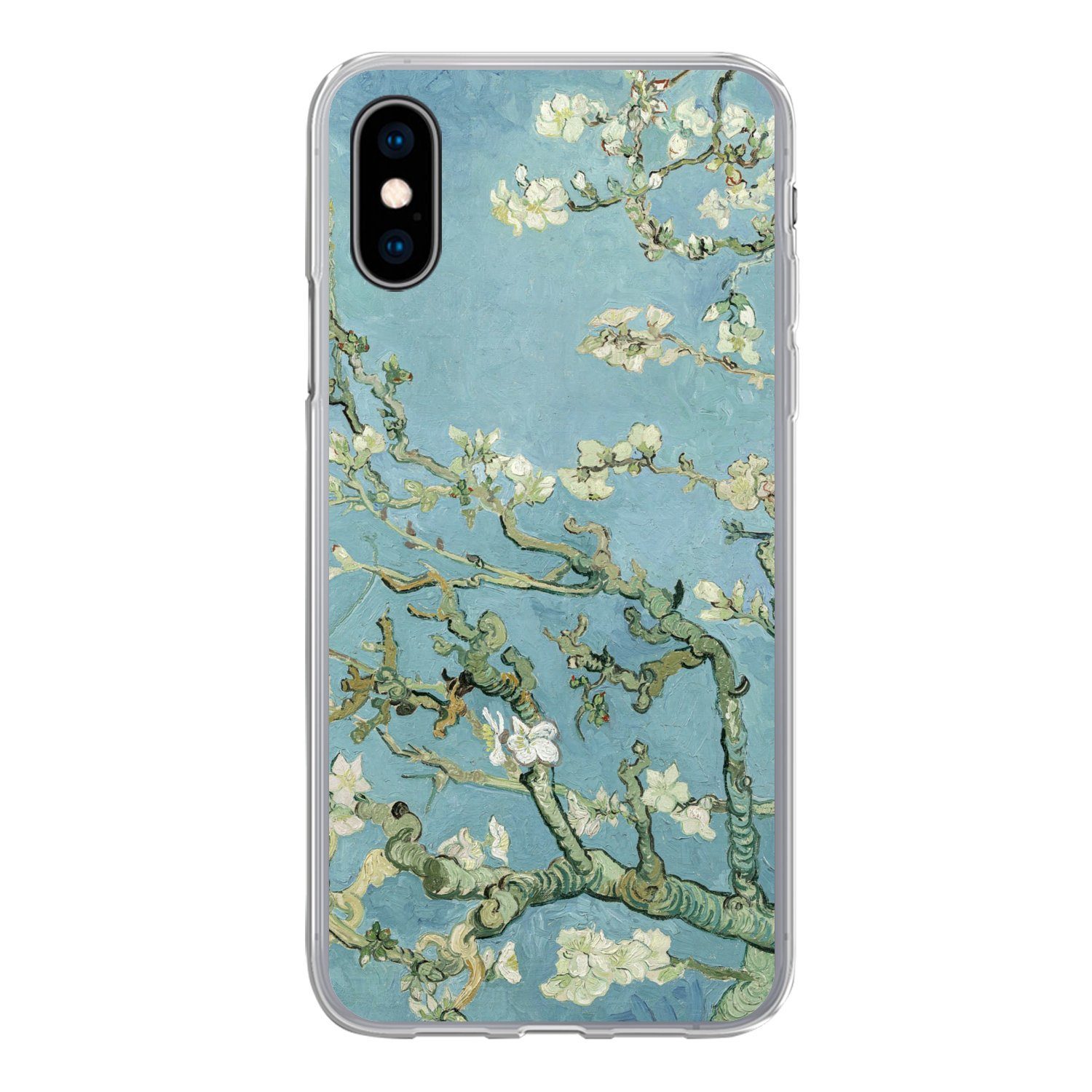 MuchoWow Handyhülle für Apple iPhone X Mandelblüte - Van Gogh - Kunst, Smartphone-Bumper, Print, Handy Schutzhülle Dünn