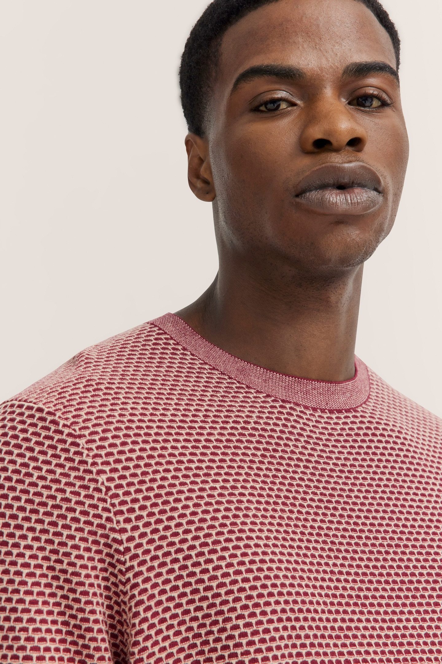 bugatti T-Shirt mit Wabenstruktur