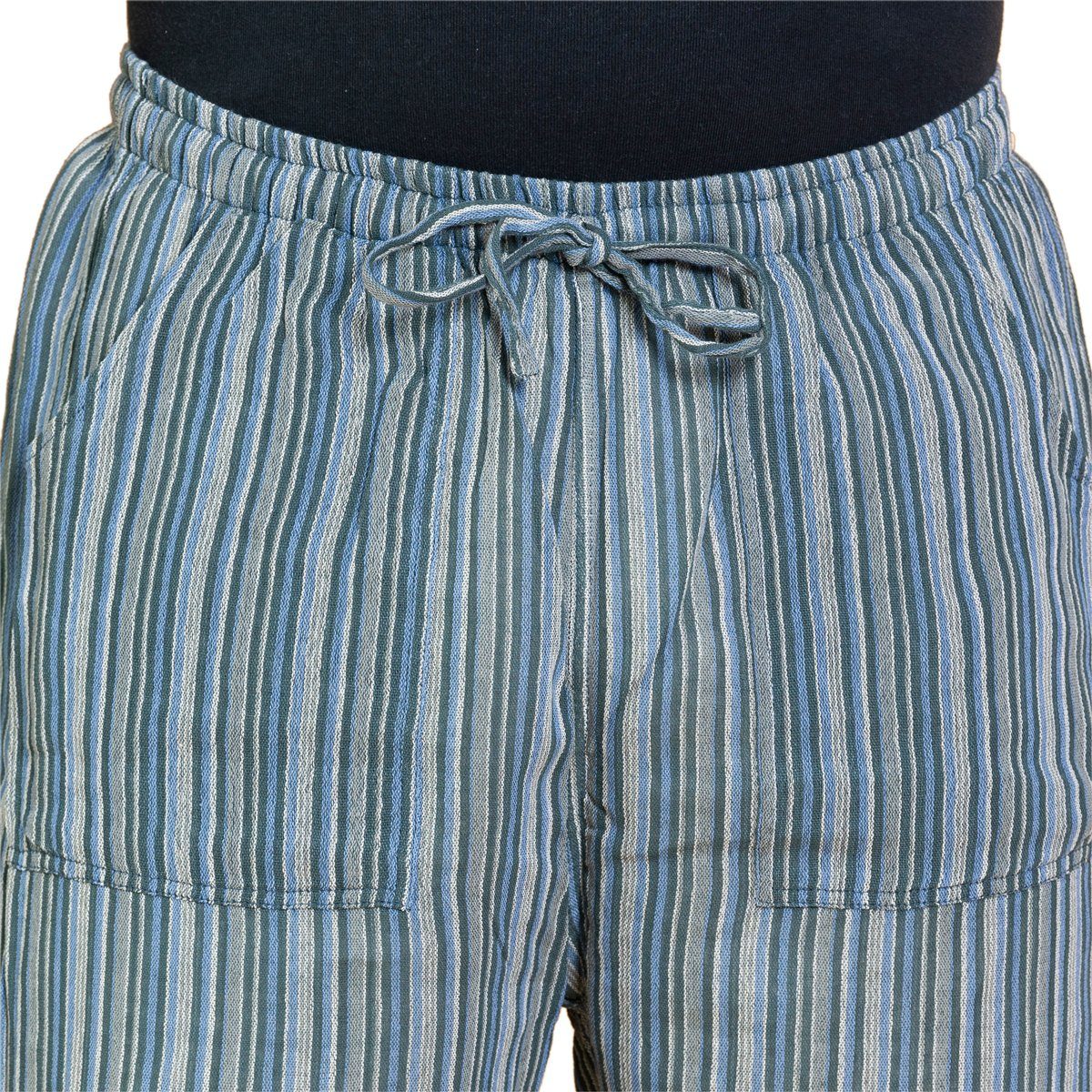 Stoffhose Handgewebte Baumwollhose 'K' in verschiedenen Designs Freizeithose