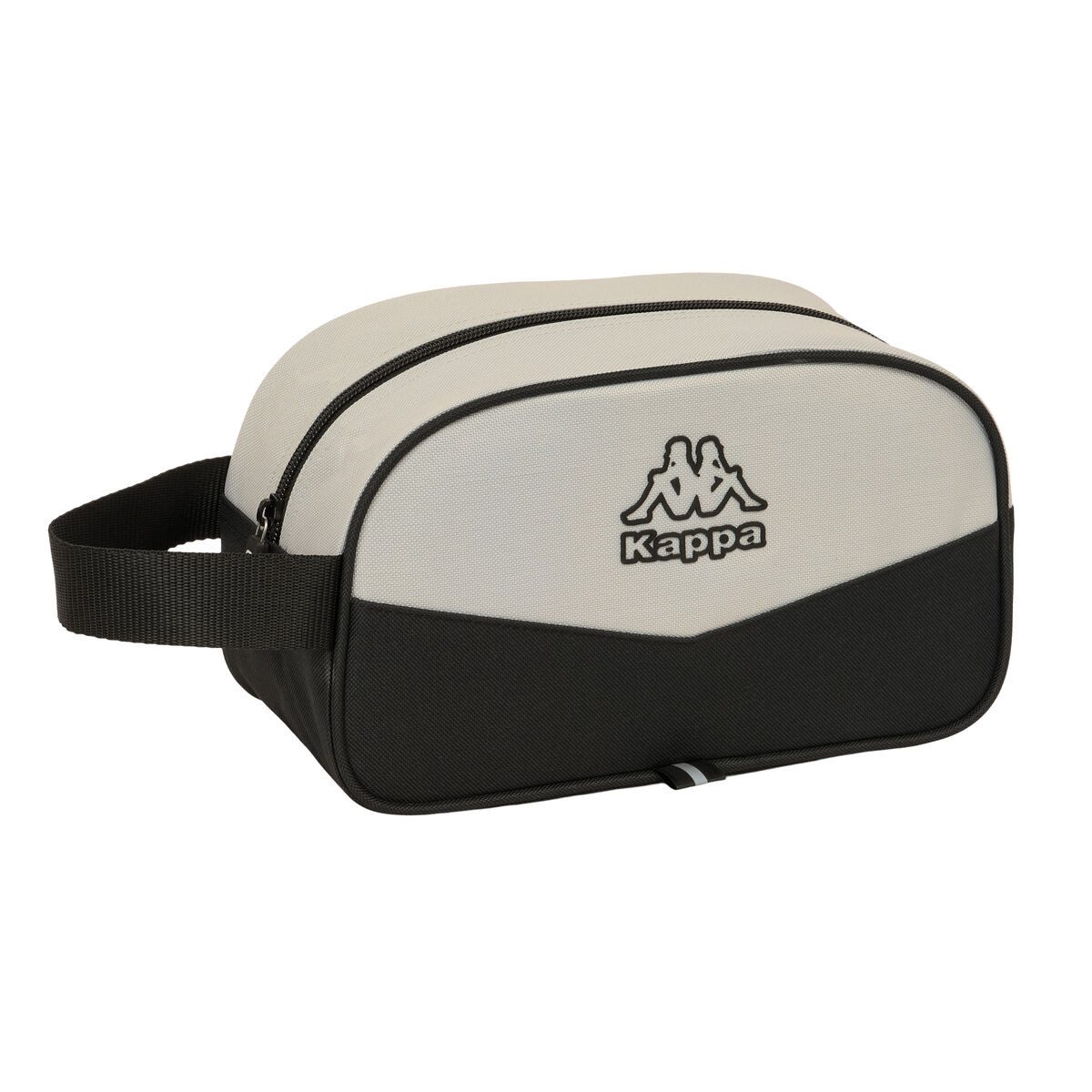 Kappa Kulturbeutel Kulturbeutel Kulturtasche Waschtasche Kosmetiktasche Kappa Grey Schwar