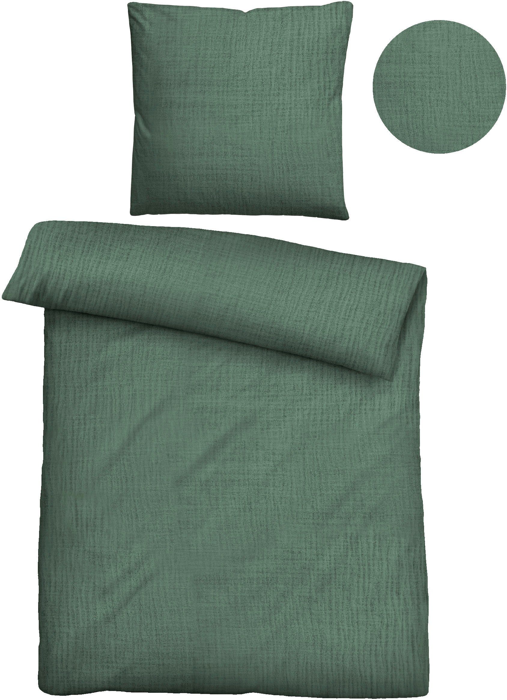 Biberna Bettwäsche Thea, Musselin, 2 teilig, feines, weiches + leichtes Gew günstig online kaufen