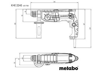 metabo Abbruchhammer Kombihammer, für SDS-Plus, (Set, 1-tlg) LED-Arbeitslicht