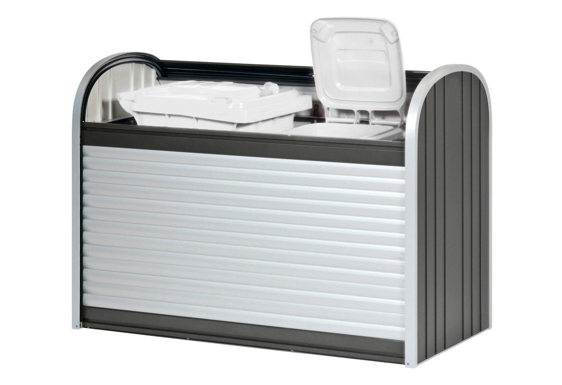 Biohort Gartenbox STOREMAX Gr. 160, verschiedene Farben, 163x78x120 cm, Ideal als Mülltonnenboxoder Fahrradgarage