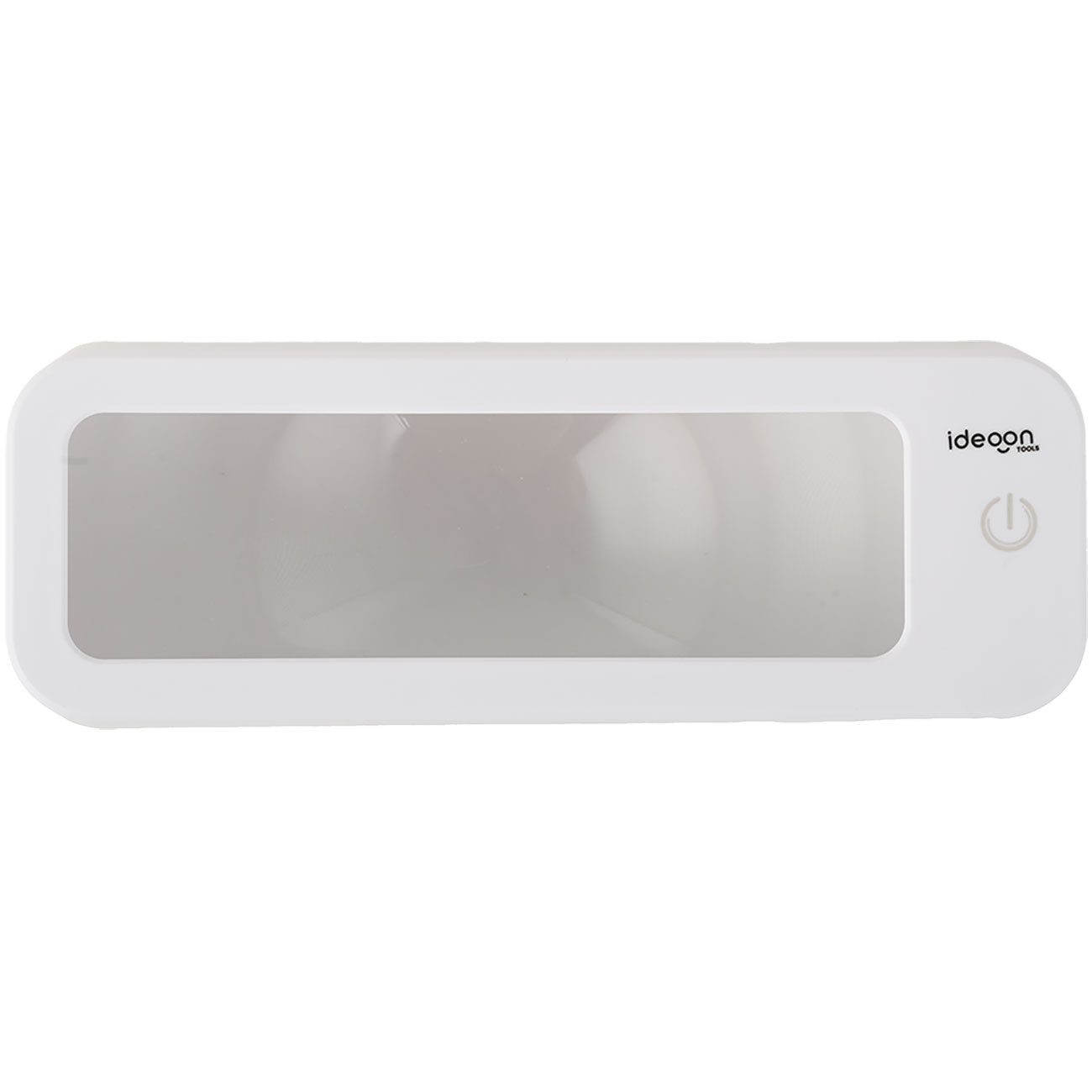 shop'n smile ideoon Leuchtlupe 5W LED 3-fach Leselupe dimmbar 3 Lichtfarben Akku Sehhilfe, bis 10 Std. Laufzeit per Touch-Steuerung, 36 helle CCT-LEDs