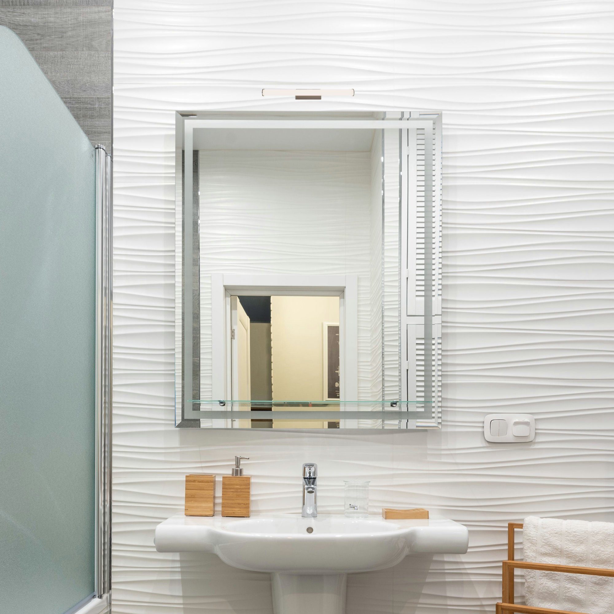 kalb LED Spiegelleuchte Kalb LED Spiegelleuchte 300mm Rund 230V Chrom Moder günstig online kaufen