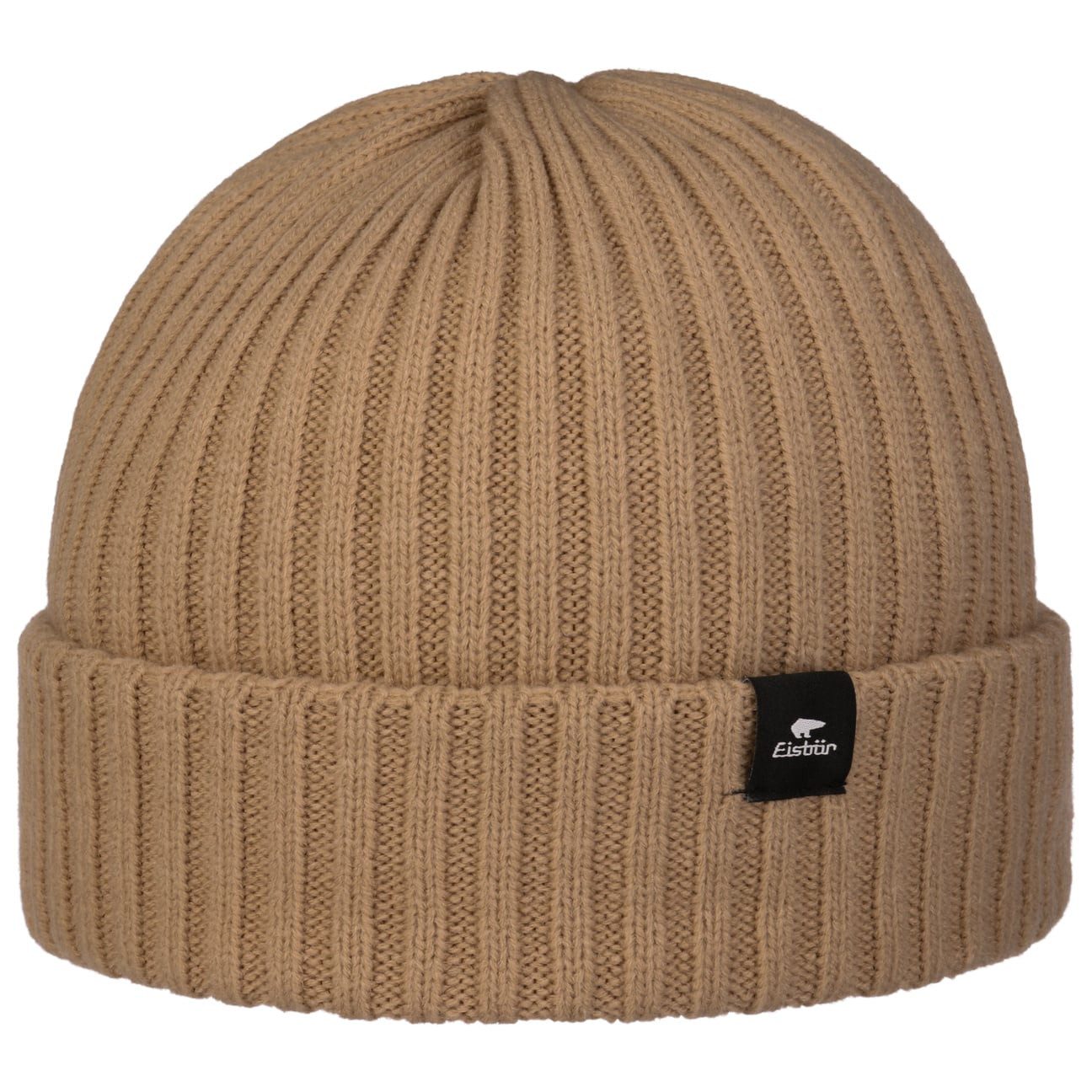 Eisbär Strickmütze (1-St) Wintermütze mit Umschlag