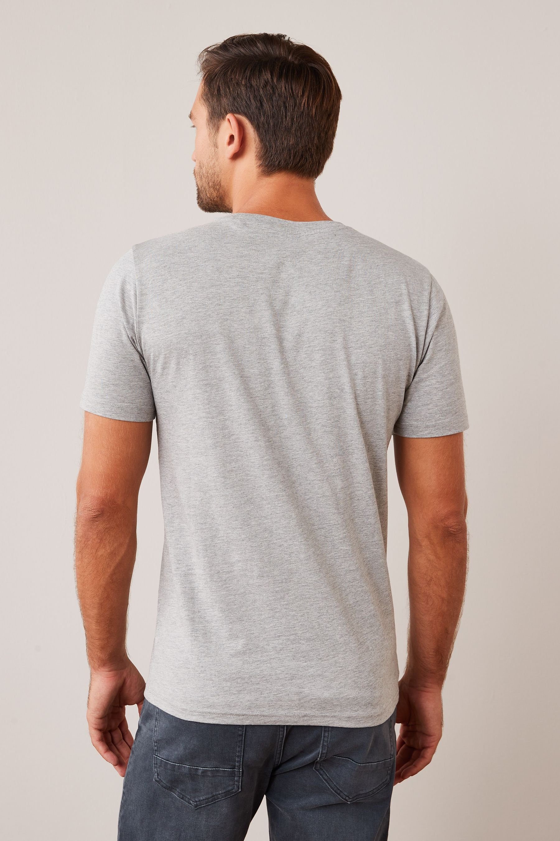T-Shirt (1-tlg) Next Marl Grey