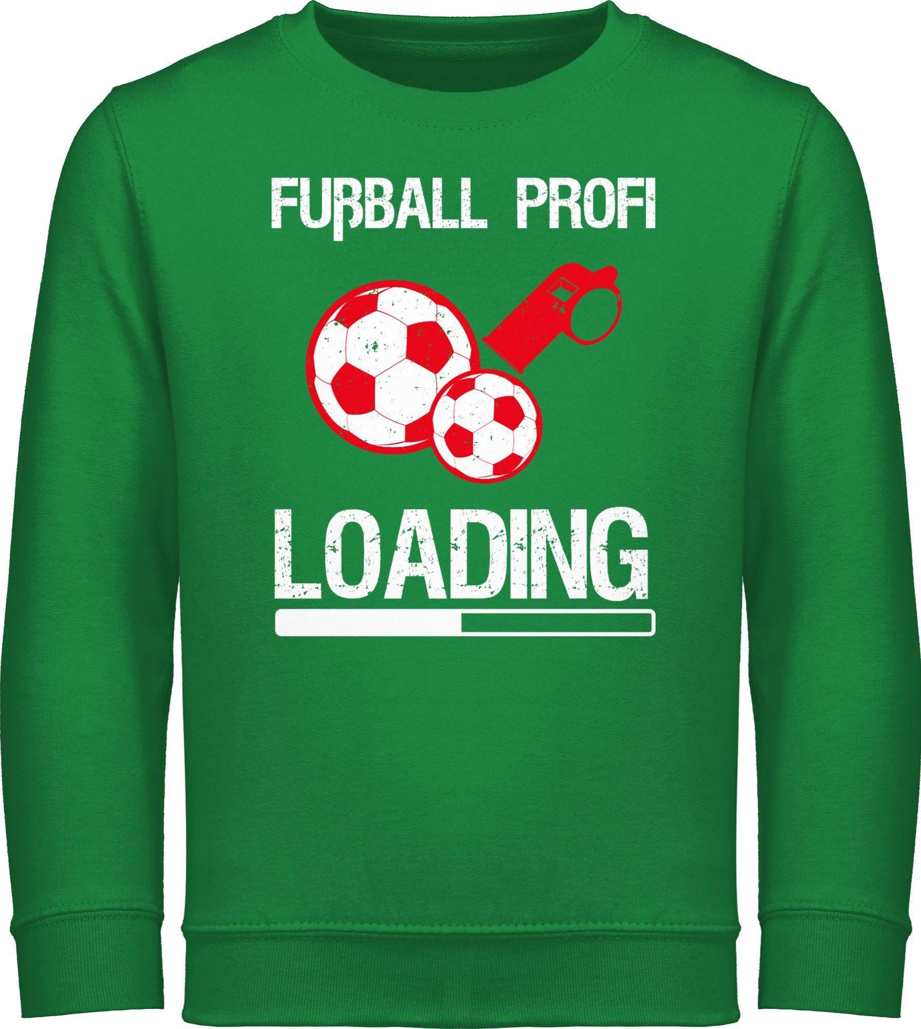 Shirtracer Sweatshirt Fußball Profi Loading - Vintage Kinder Sport Kleidung 3 Grün