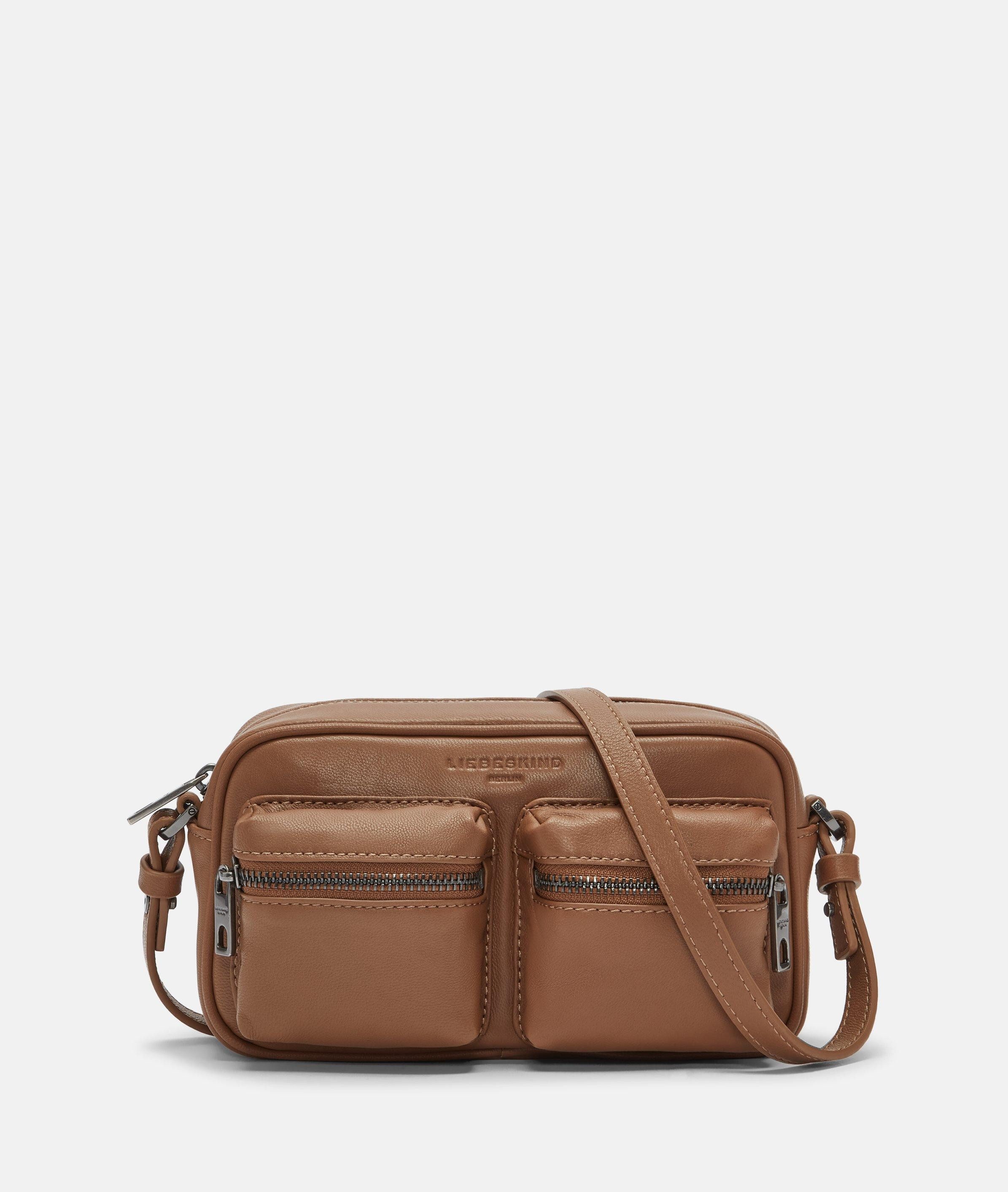 Liebeskind Berlin Umhängetasche Crossbody, Handliche Umhängetasche aus Ziegenleder