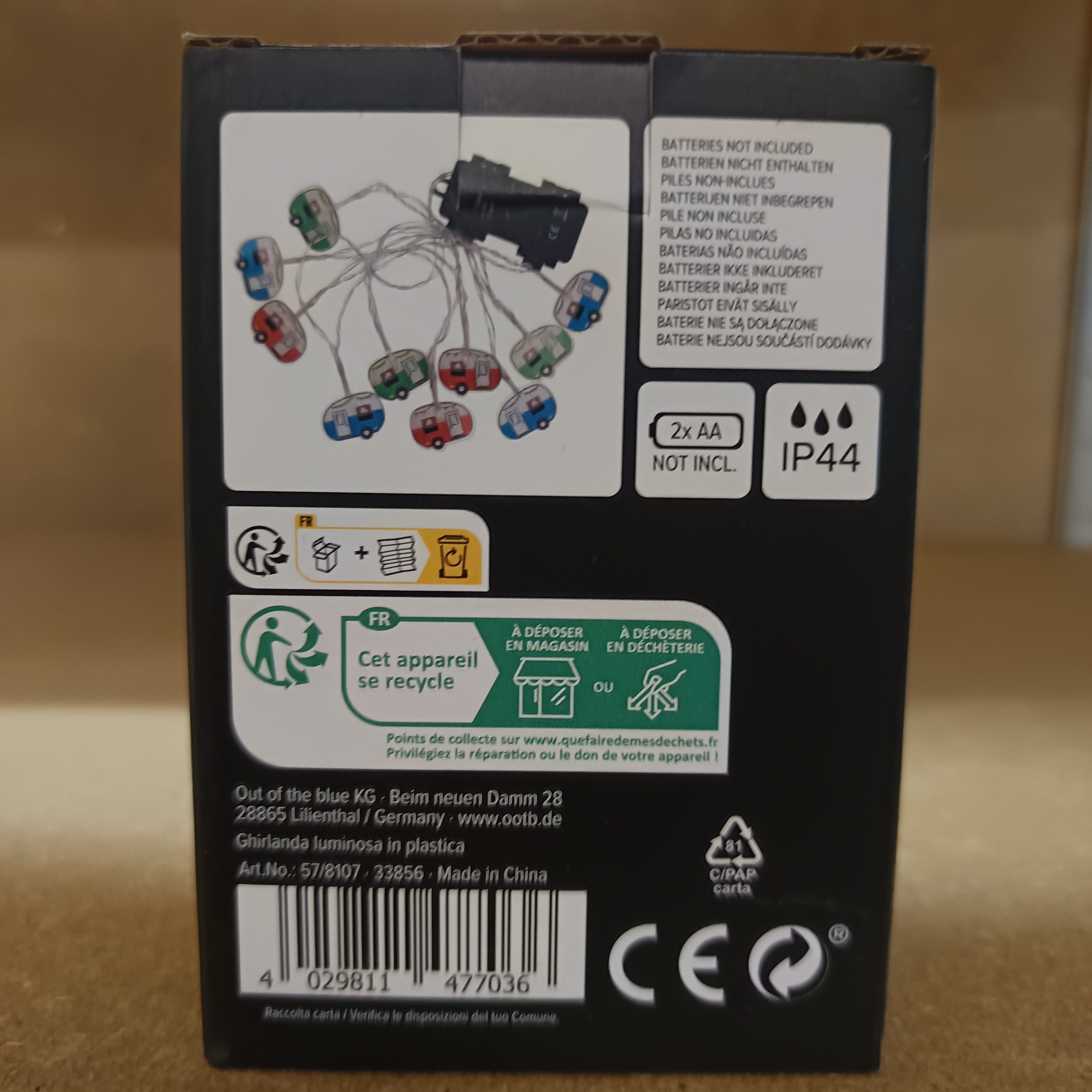 Out of the Blue Lichterkette Lichterkette Camping Deko Wohnwagen Camper Stimmungslicht mit 10 LED