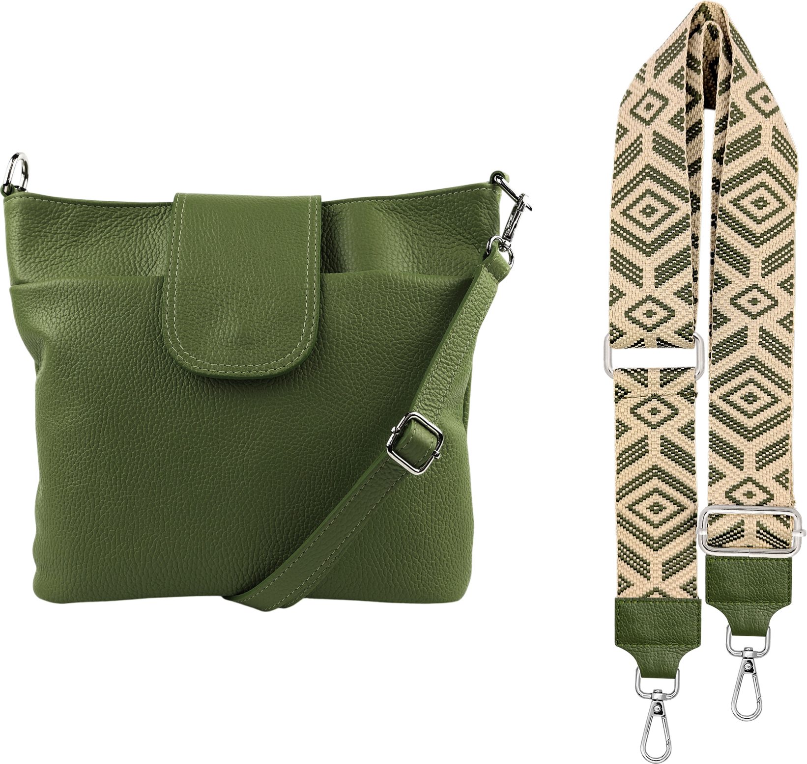 SEVA Schultertasche Umhängetasche Damen Echtleder mit günstig online kaufen