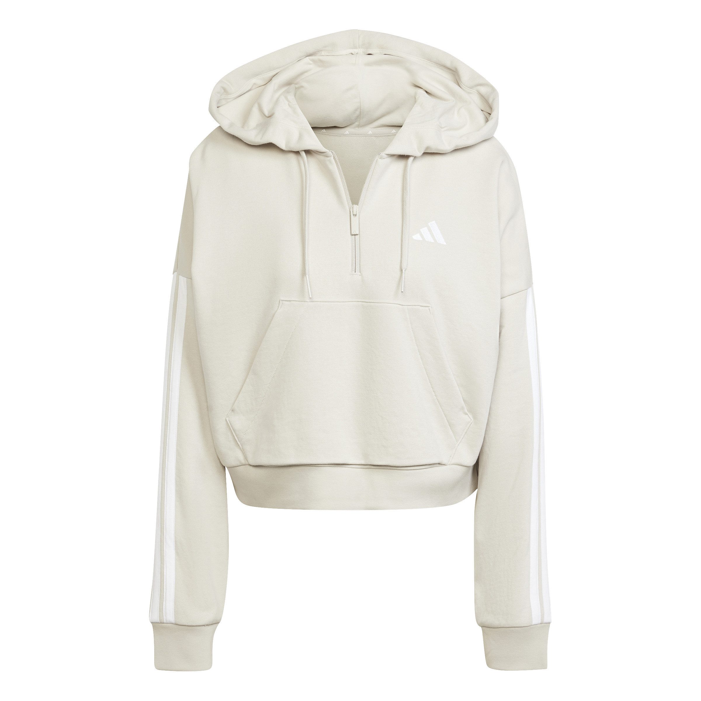 adidas Sportswear Kapuzensweatshirt W 3S FT QZ HD WONALU/WHITE günstig online kaufen