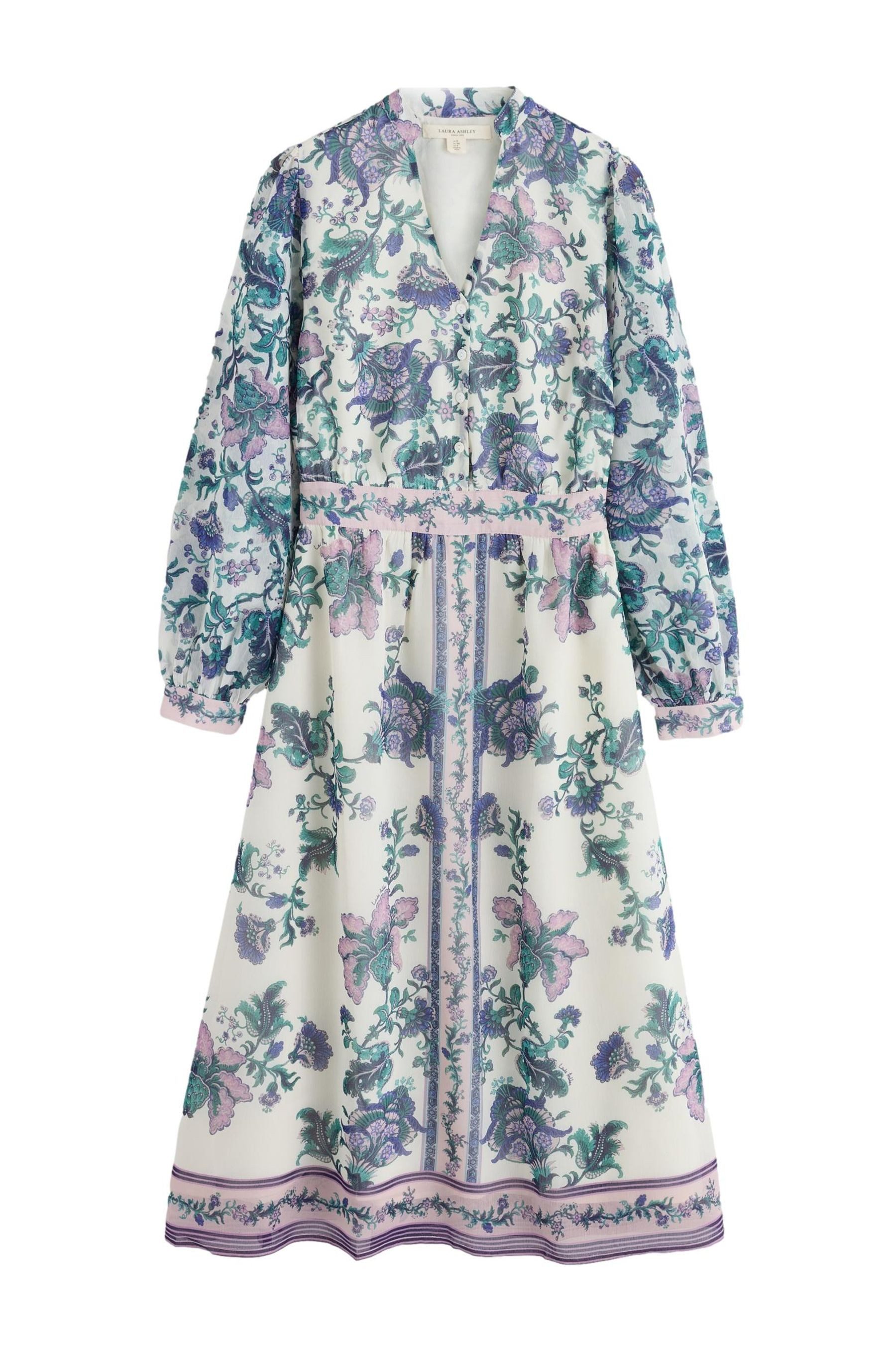 LAURA ASHLEY Midikleid Laura Ashley Midikleid mit Ballonärmeln (1-tlg)