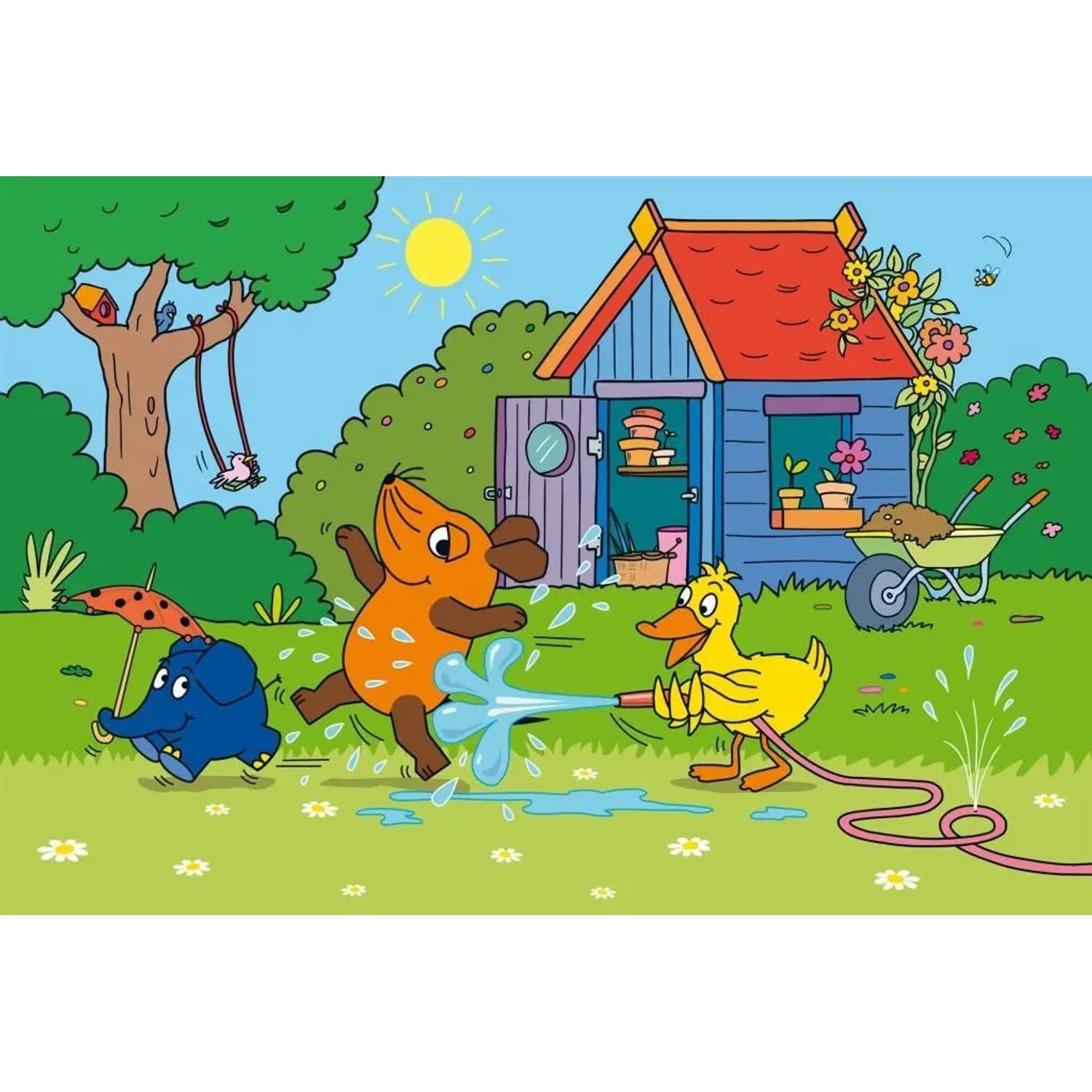 Schmidt Spiele Puzzle Die Maus: Viel Spaß mit der Maus. 3 x 48 Teile Puzzle, 48 Puzzleteile