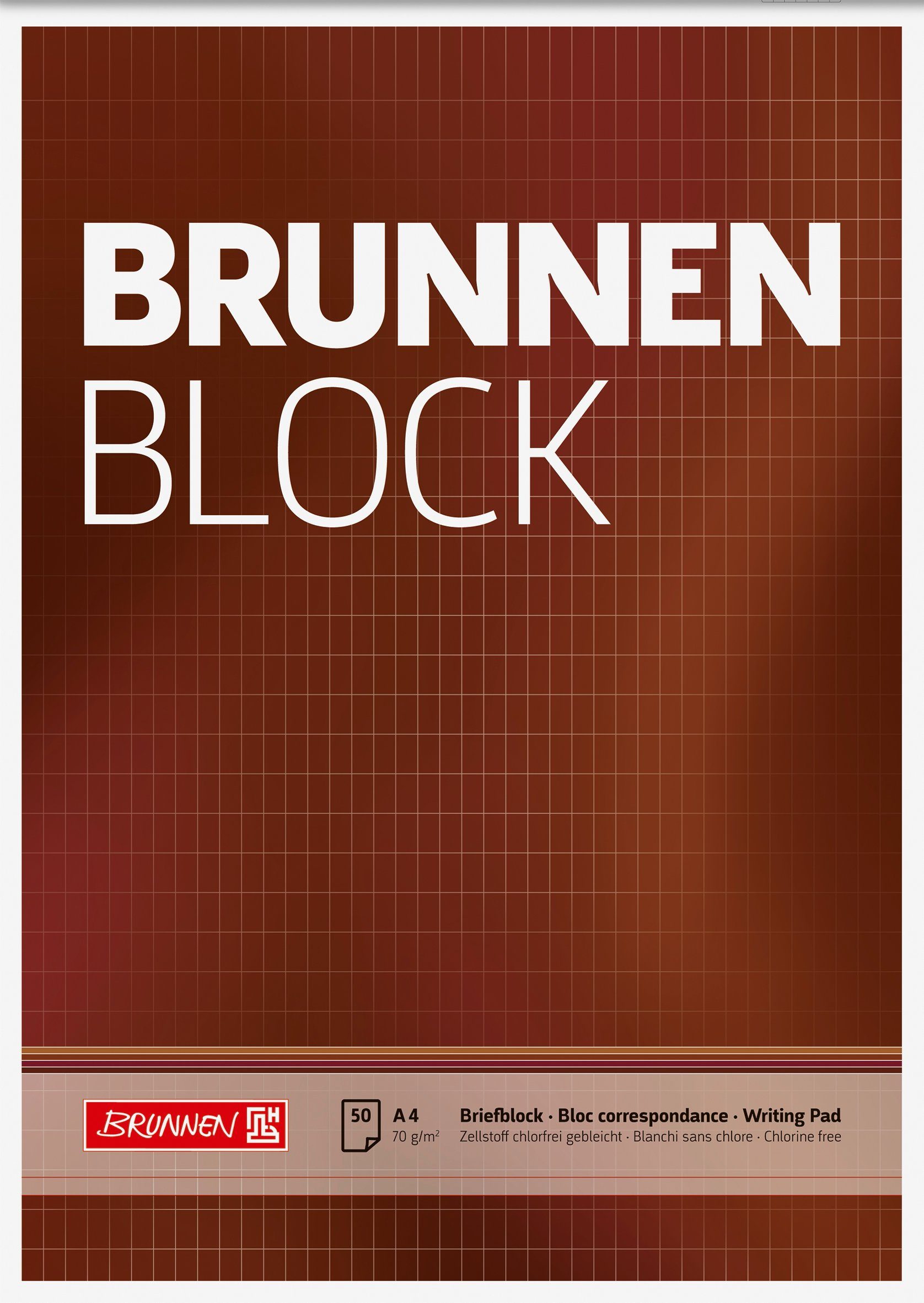 A4 "BRUNNEN-Block" Block 1052729 BRUNNEN rautiert Notizbuch BRUNNEN