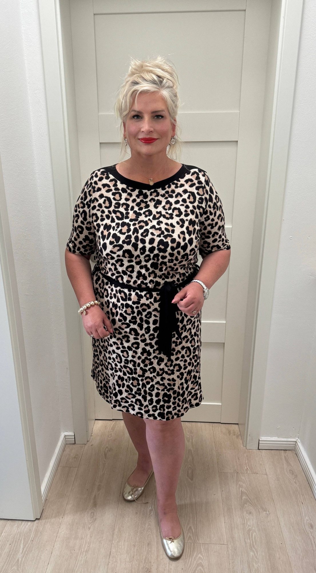 Ringella Sommerkleid Sommerkleid mit Animal-Print und Gürtel