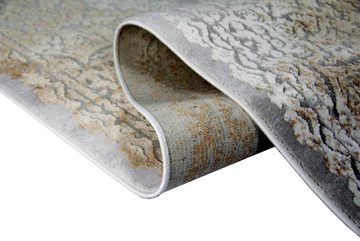 Wollteppich Teppich Luxus Designerteppich mit Naturfasern beige, Carpetia, rechteckig, Höhe: 7 mm, Maschinengewebt