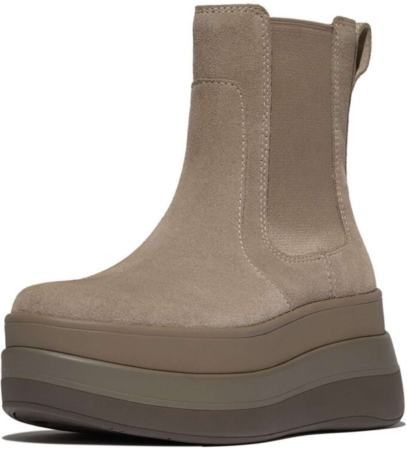Fitflop F-Mode Stack Suede Chelsea Boots Stiefel