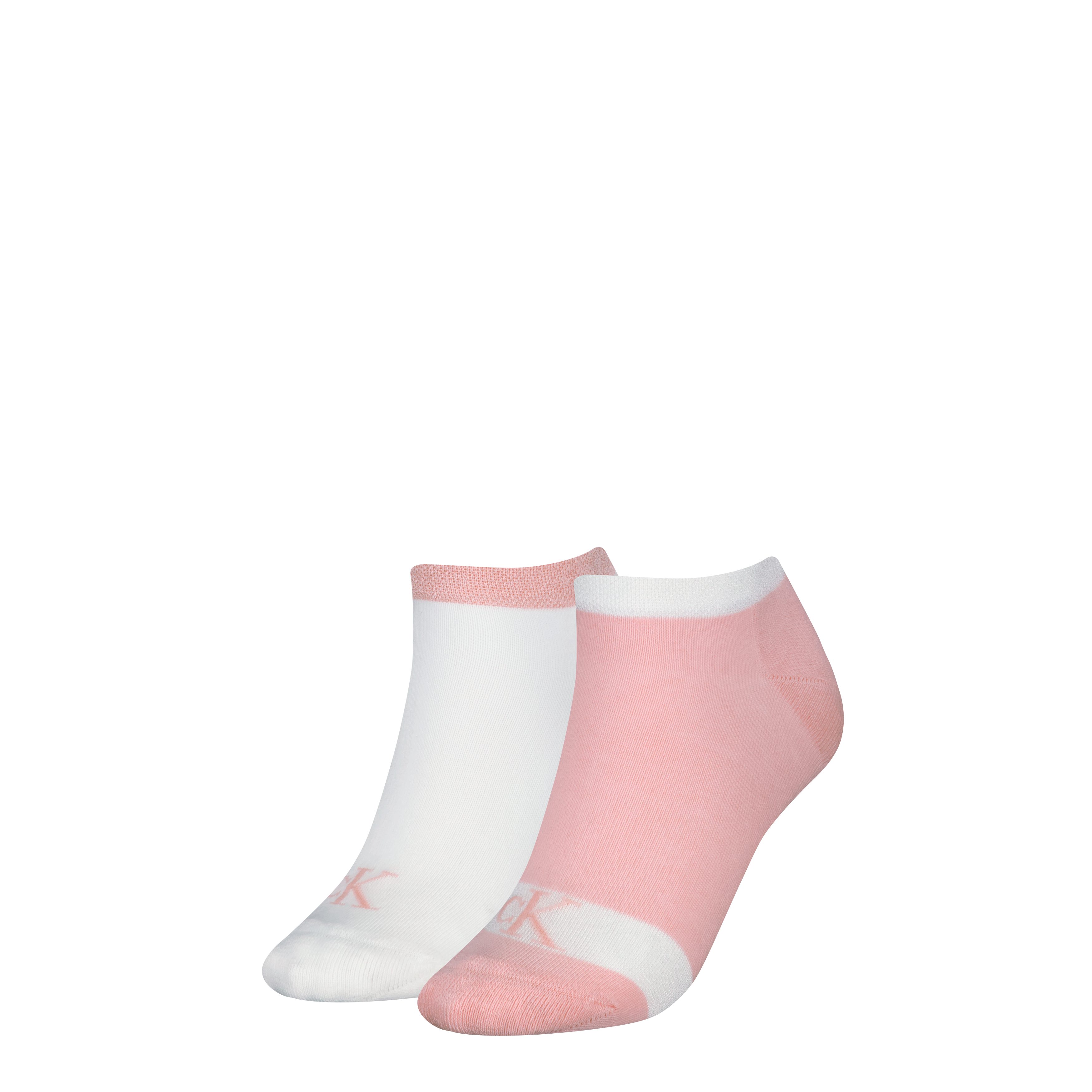 Calvin Klein Jeans Sneakersocken CKJ WOMEN SNEAKER 2P GLOSSY (2 Paar) Markenlogo, niedriger Schnitt