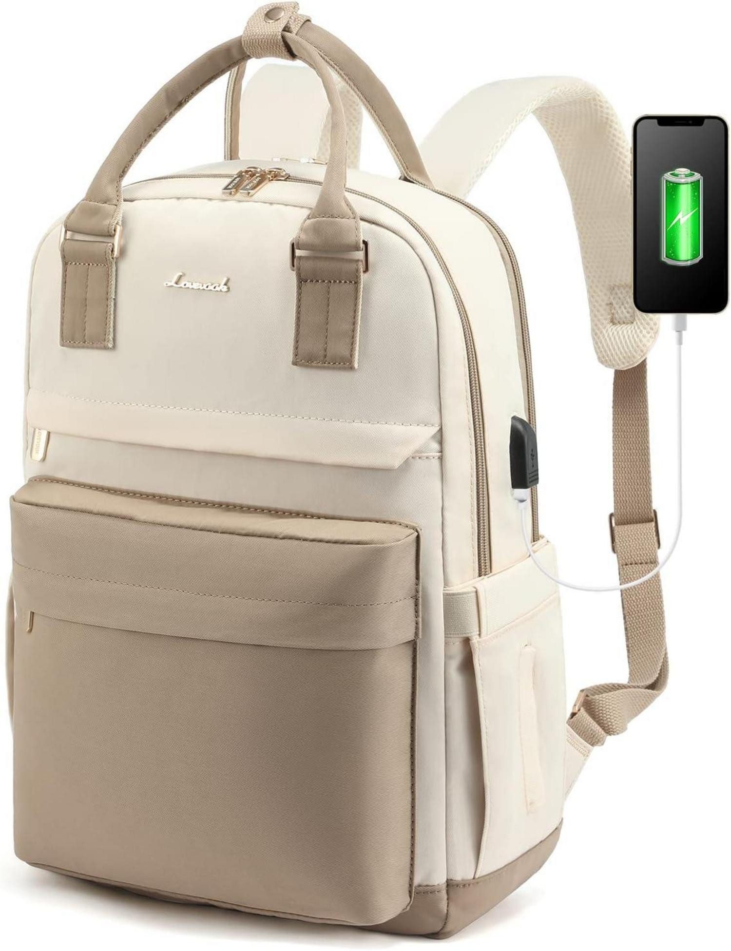 LuxusKollektion Schulrucksack Rucksack Damen 15,6 Zoll günstig online kaufen