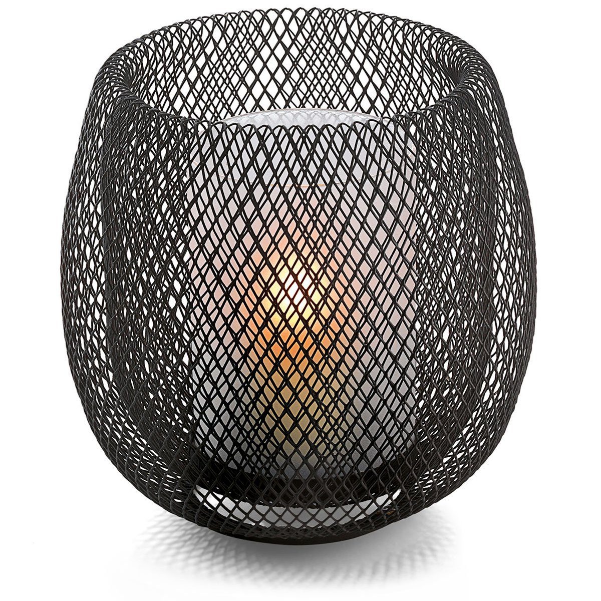 Windlicht Mesh aus Drahtgeflecht; H 19 cm