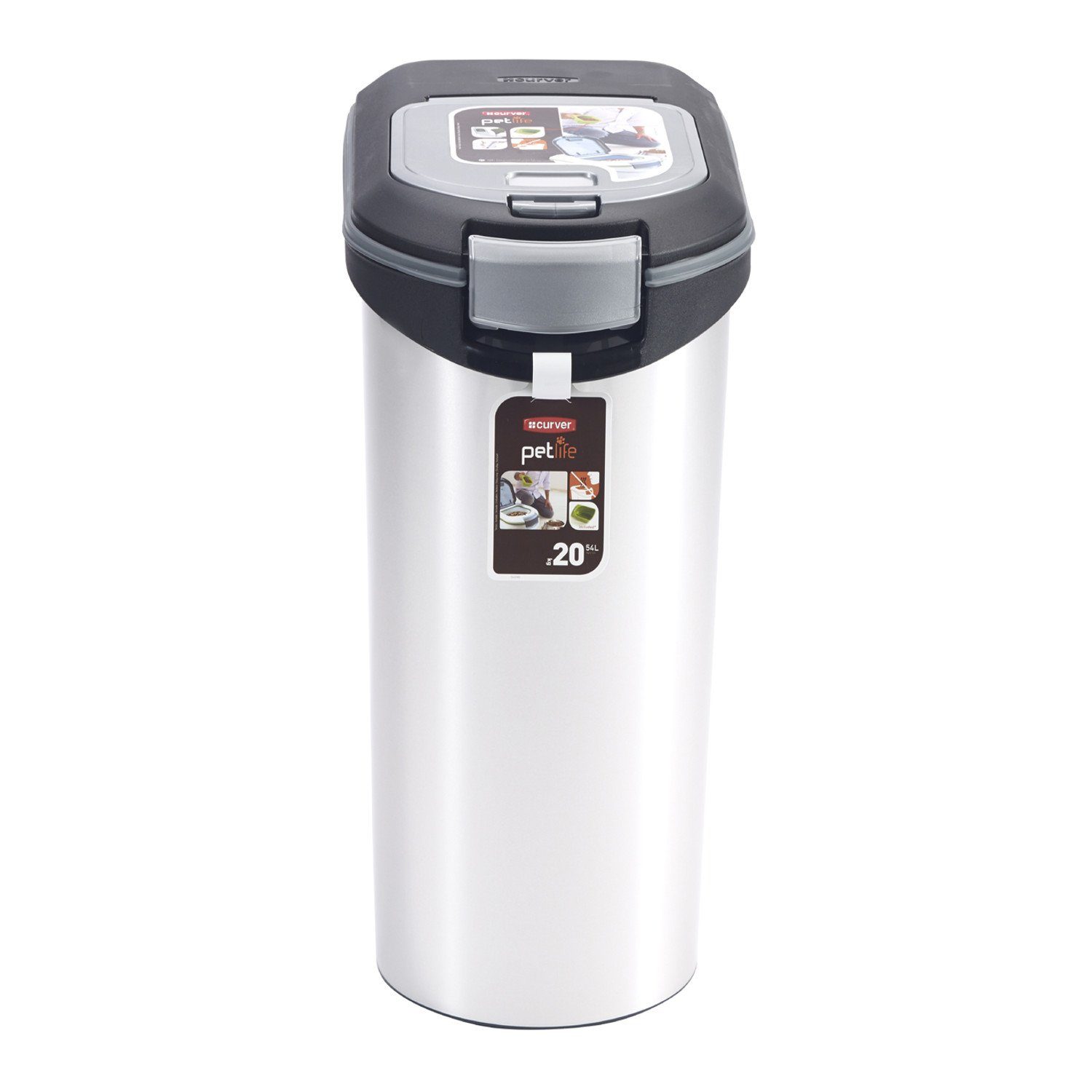 Curver Futterbehälter 214477, Kunststoff, Tierfutterbehälter 20 kg 54 L