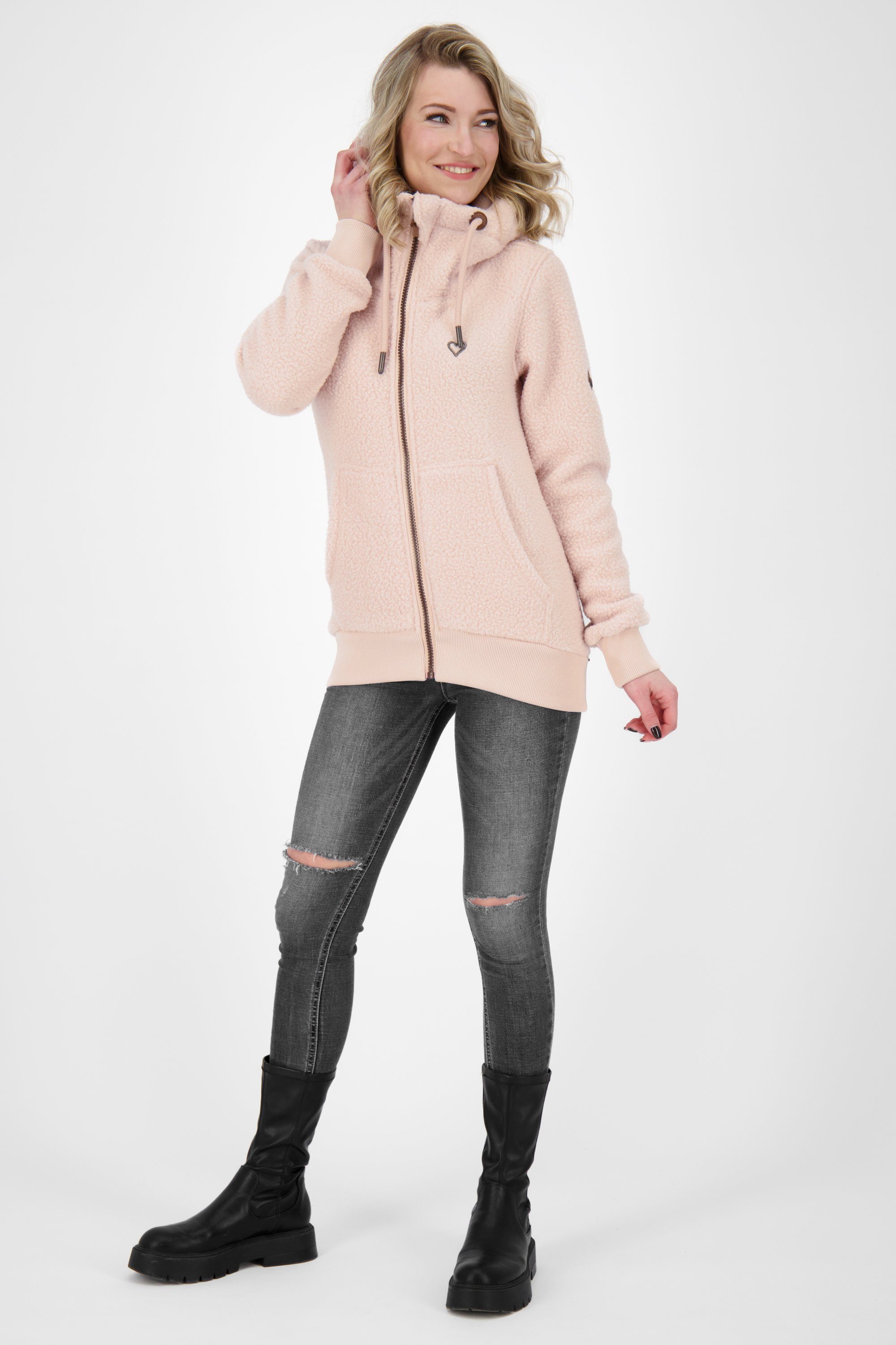 Alife & Kickin Kapuzensweatjacke YasminAK blossom Kapuzensweatjacke, G Damen Sweatjacket Sweatjacke