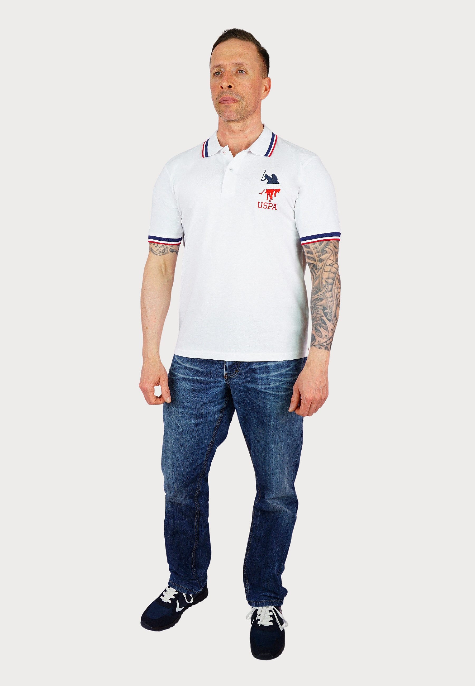 U.S. Polo Assn Poloshirt Poloshirt Tricolour günstig online kaufen