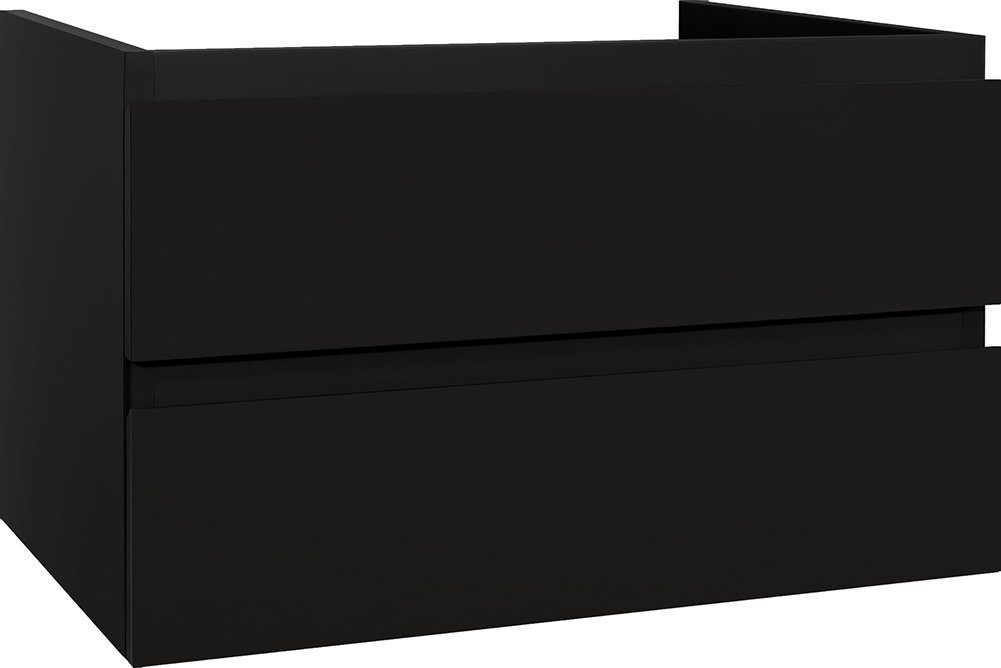 Creavit Waschbeckenschrank SLY100.06A (1-St) Sally Badezimmer Unterschrank 100 cm Schwarz matt