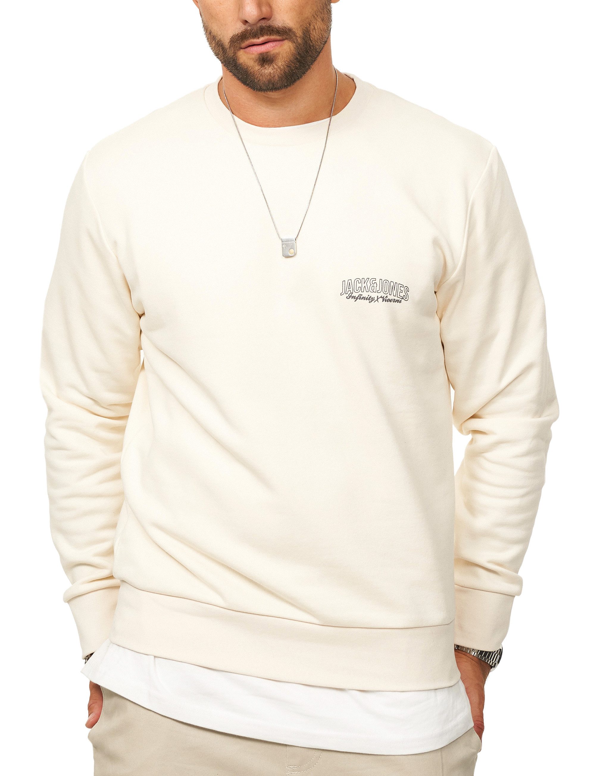 Jack & Jones Sweatshirt als Crew Neck Rundhalspullover im Regular-Fit Herre günstig online kaufen